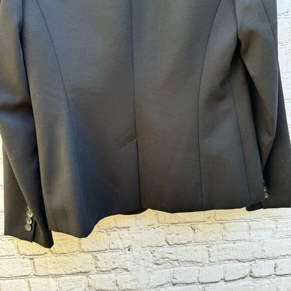 J. Crew Blazer Wool Black Lined Size 6 Japan Classic Capsule Preppy Academia - Picture 5 of 8